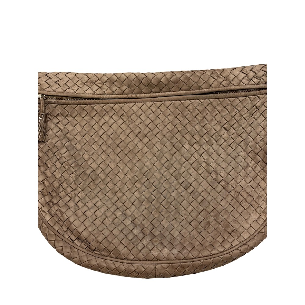 Bottega Veneta Vintage Intrecciato Woven Leather Hobo Bag Tan Brown Italy* - Picture 2 of 8